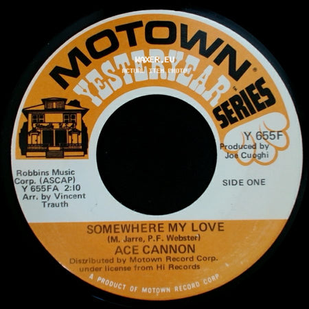 Ace Cannon - Somewhere My Love / Strangers In The Night side A