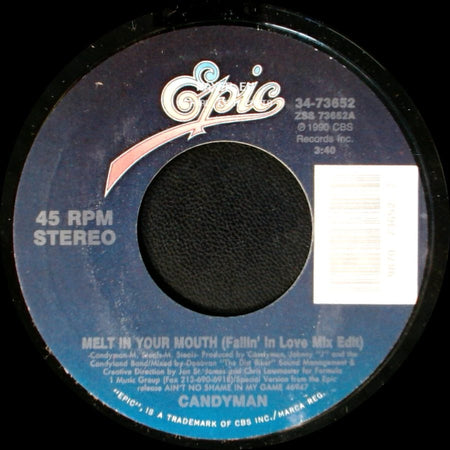 Candyman - Melt In Your Mouth (Fallin' In Love Mix Edit) / The Mack Is Back side A