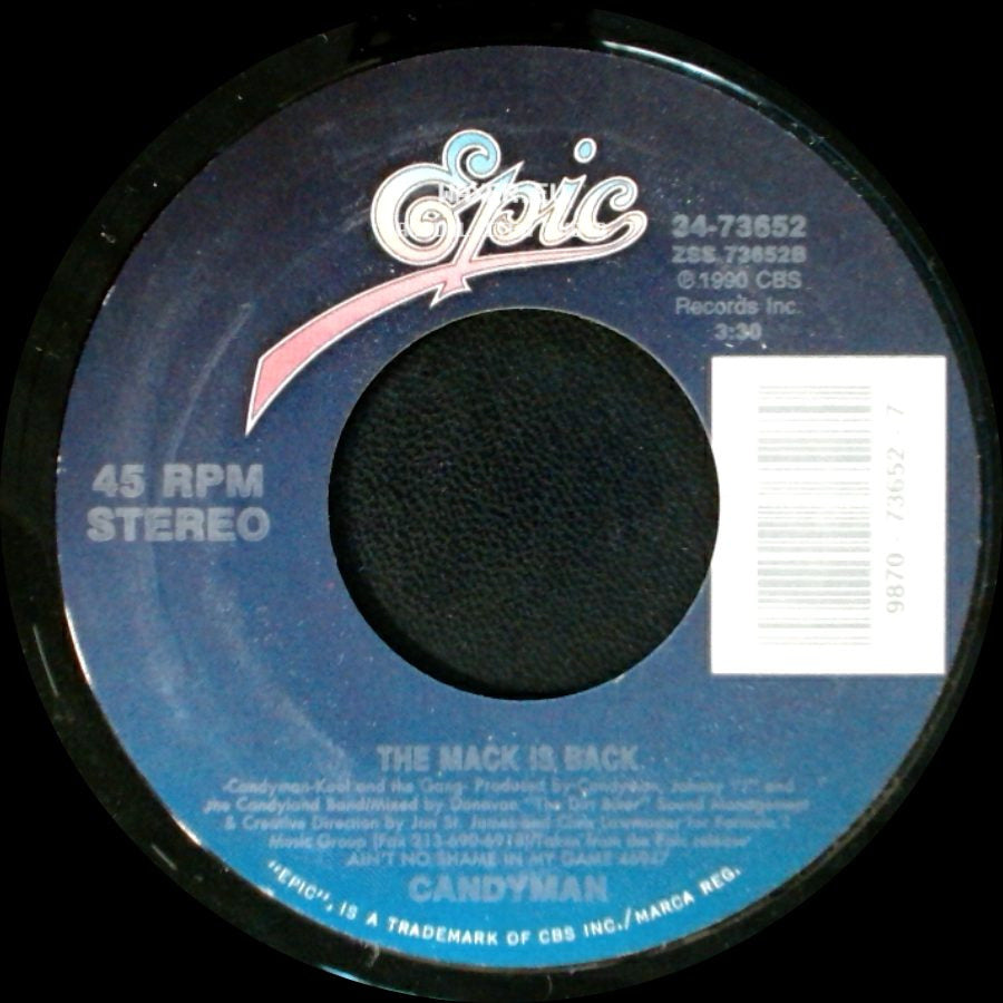 Candyman - Melt In Your Mouth (Fallin' In Love Mix Edit) / The Mack Is Back side B