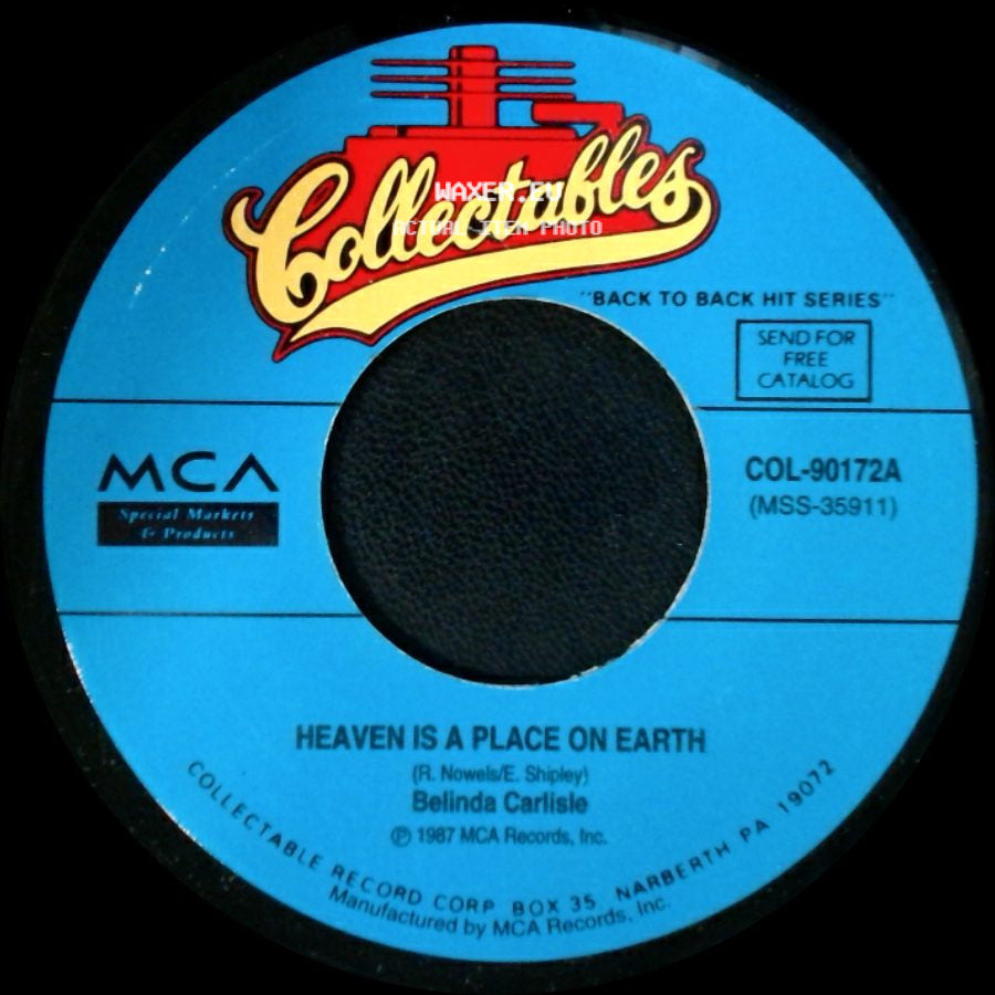 Belinda Carlisle - Circle In The Sand / Heaven Is A Place On Earth side B