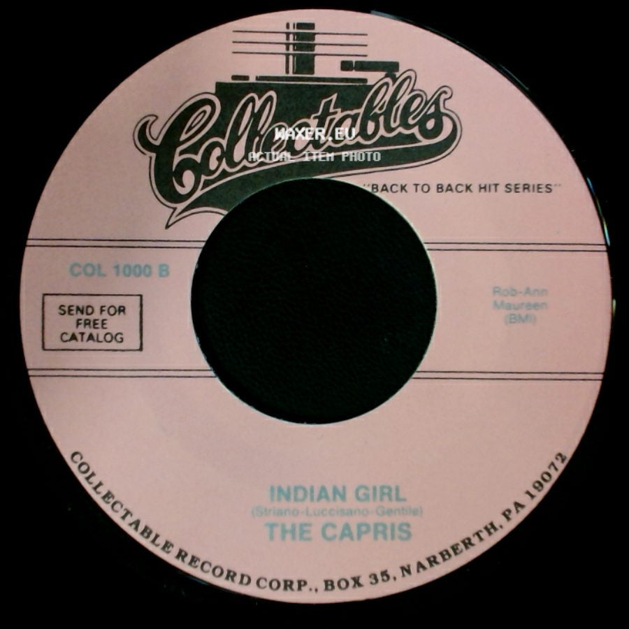 The Capris - There's A Moon Out Tonight / Indian Girl side B