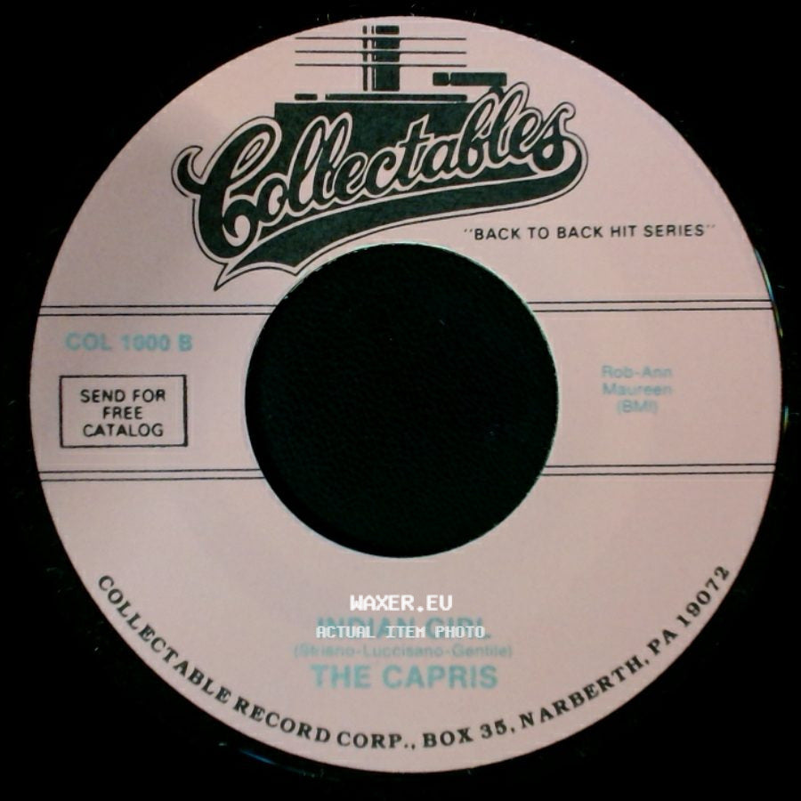 The Capris - There's A Moon Out Tonight / Indian Girl side B
