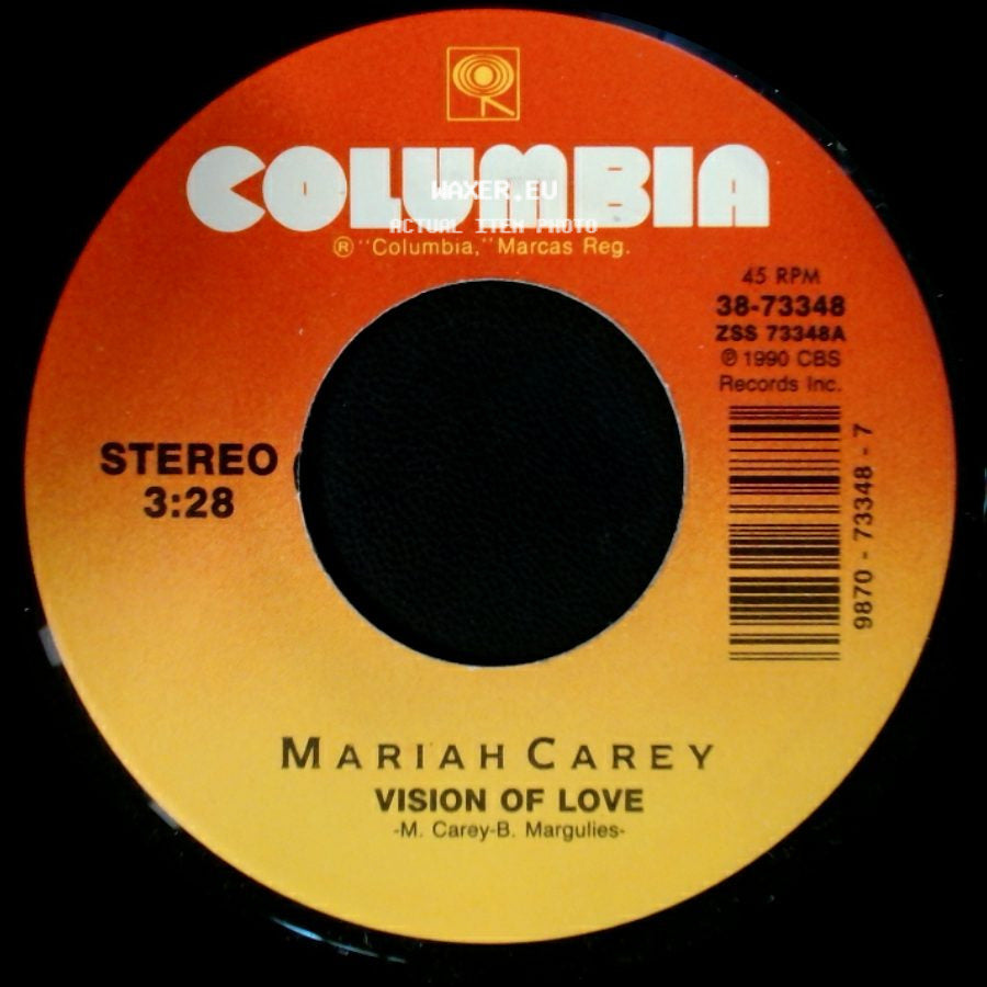 Mariah Carey - Unknown Title A / Vision Of Love side B