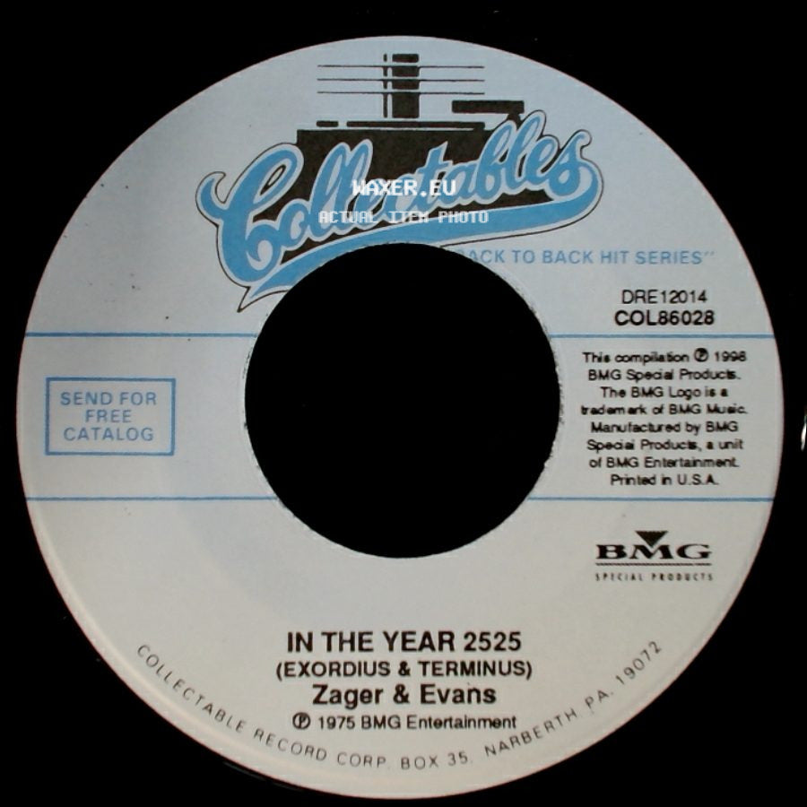 Zager & Evans - Mister Turnkey / In The Year 2525 (Exordius & Terminus) side B