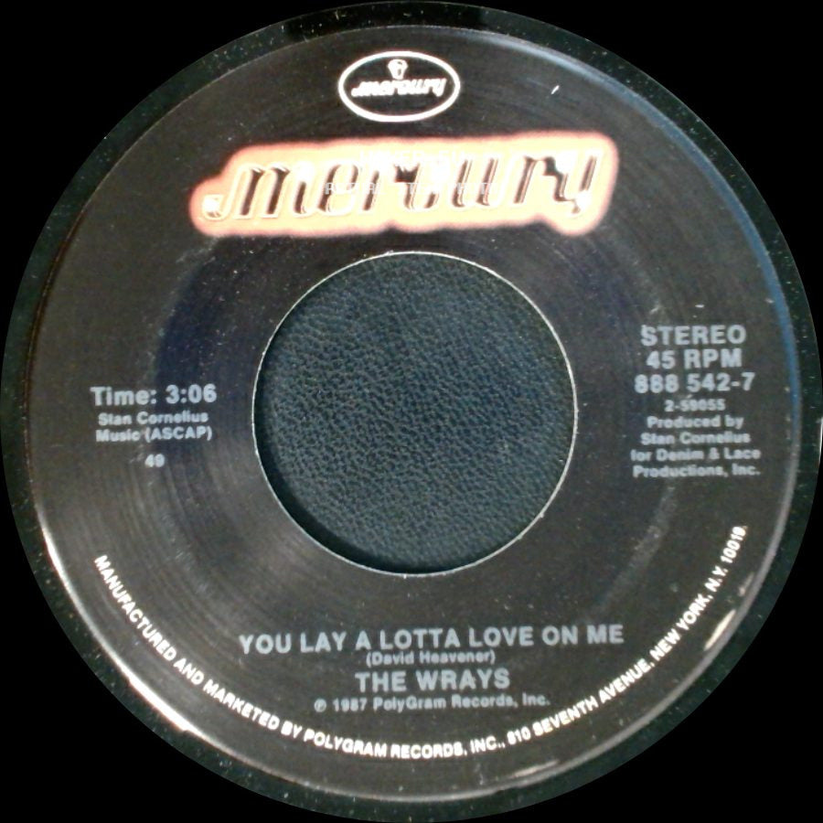 The Wrays - Until We Meet Again / You Lay A Lotta Love On Me side B