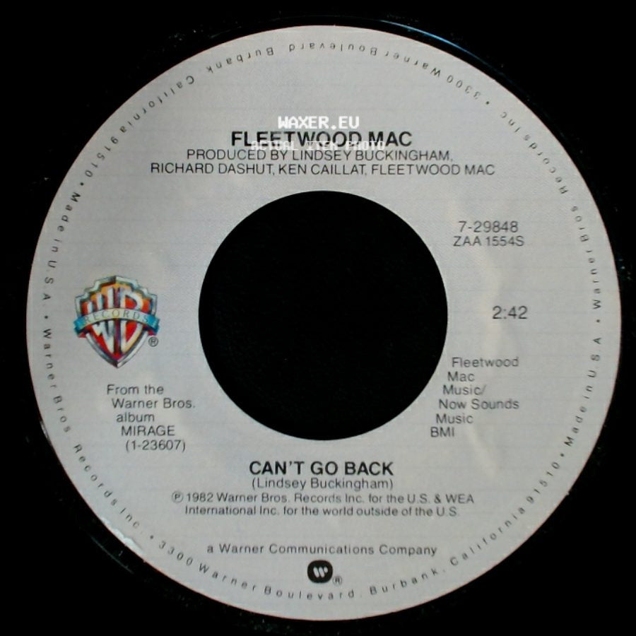 Fleetwood Mac - Can't Go Back / Love In Store side A