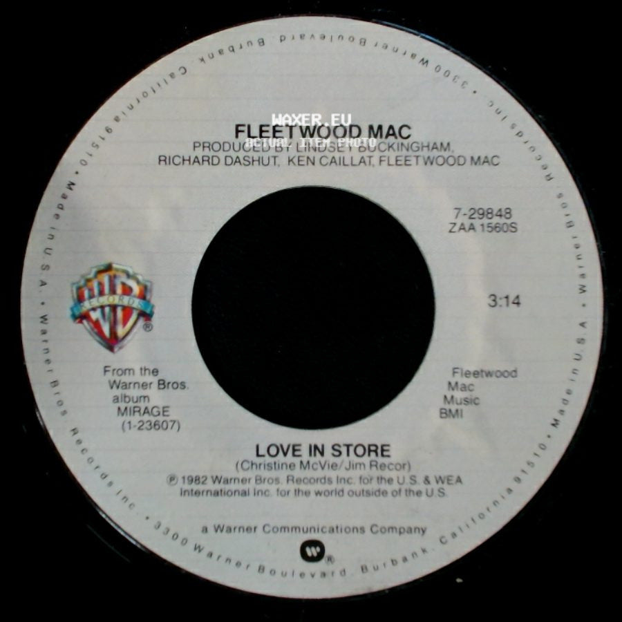 Fleetwood Mac - Can't Go Back / Love In Store side B