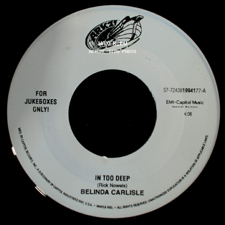 Belinda Carlisle - In Too Deep / California side A