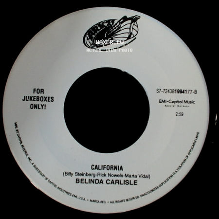 Belinda Carlisle - In Too Deep / California side B