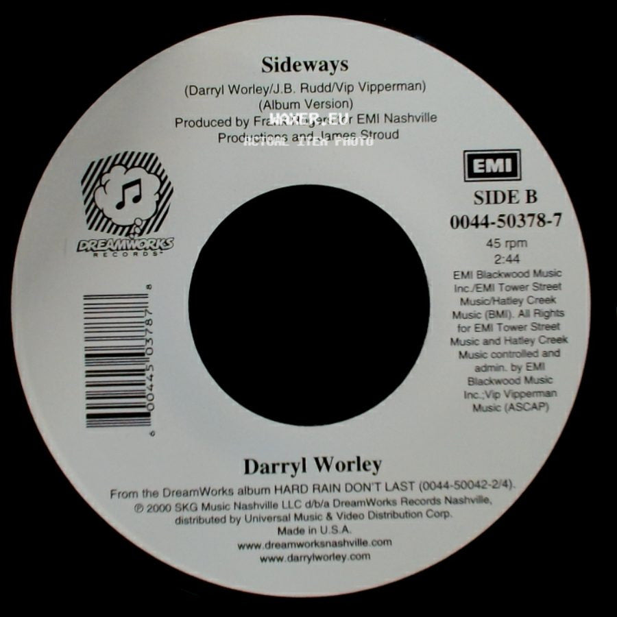 Darryl Worley - I Miss My Friend / Sideways side B