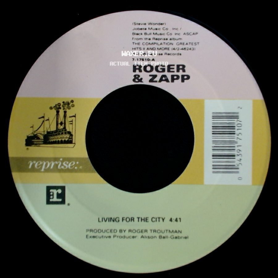 Roger & Zapp - Living For The City / Living For The City (Instrumental) side A