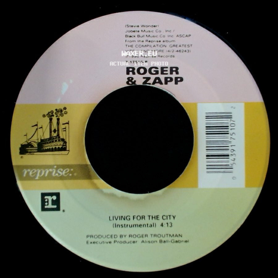 Roger & Zapp - Living For The City (Instrumental) / Living For The City side A