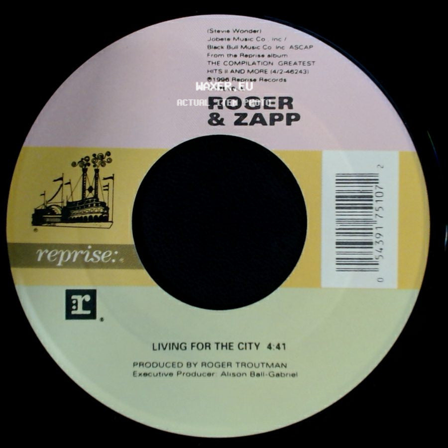 Roger & Zapp - Living For The City / Living For The City (Instrumental) side A