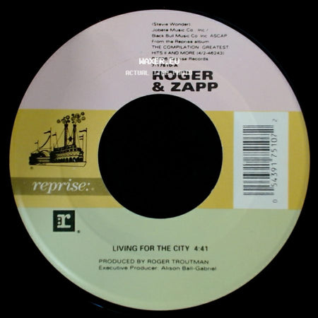 Roger & Zapp - Living For The City (Instrumental) / Living For The City side B