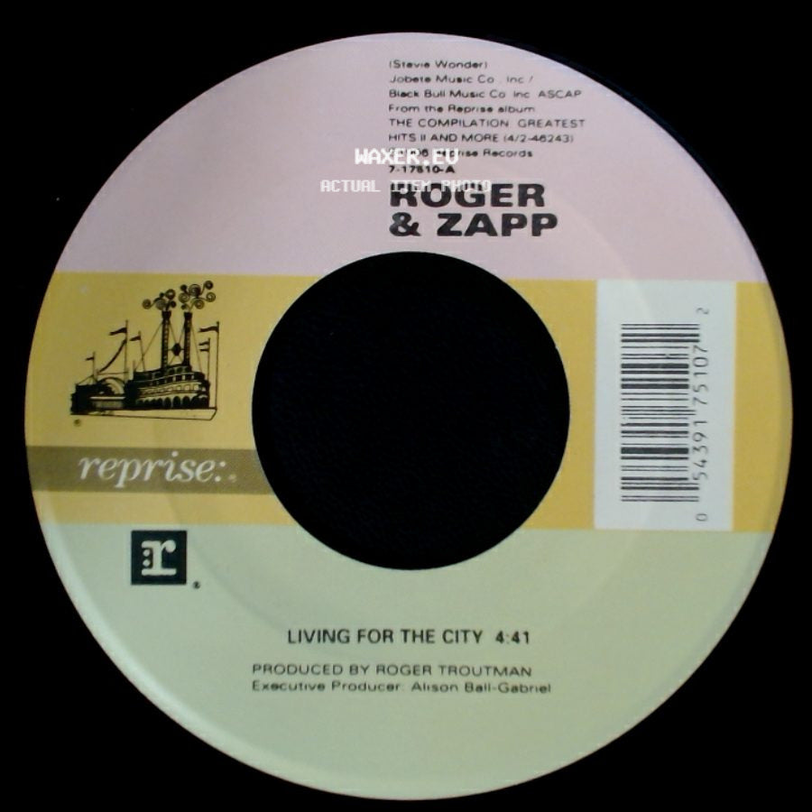 Roger & Zapp - Living For The City / Living For The City (Instrumental) side A