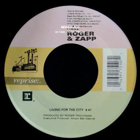 Roger & Zapp - Living For The City / Living For The City (Instrumental) side A