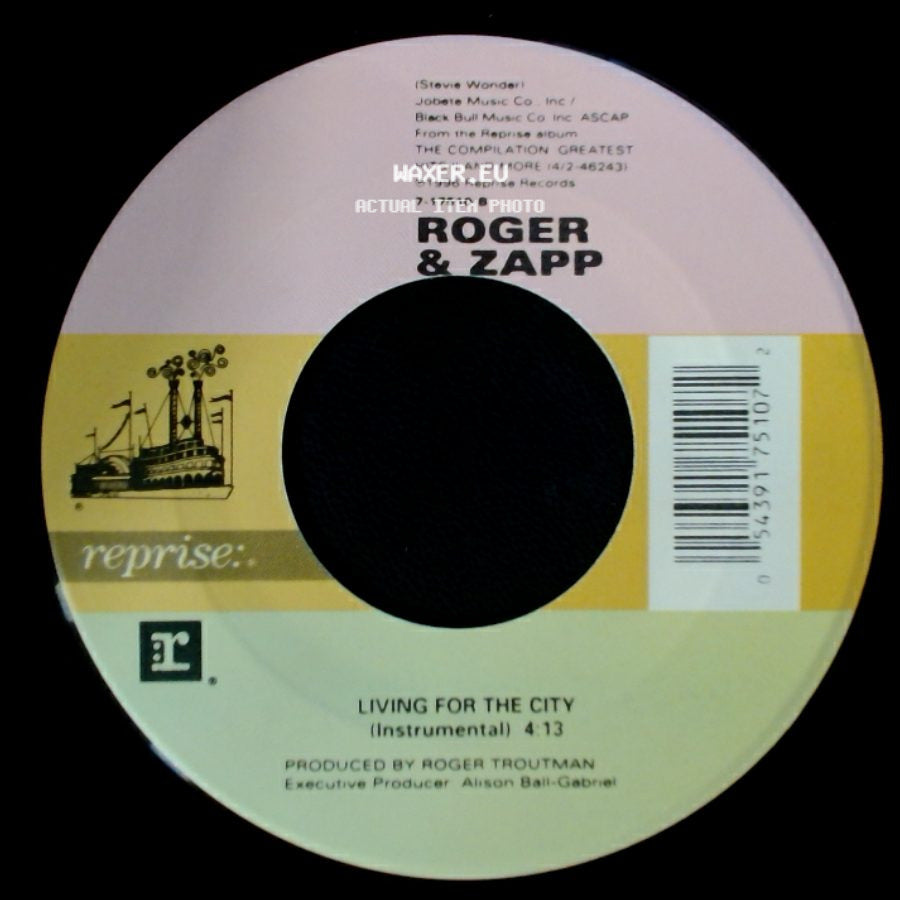 Roger & Zapp - Living For The City / Living For The City (Instrumental) side B