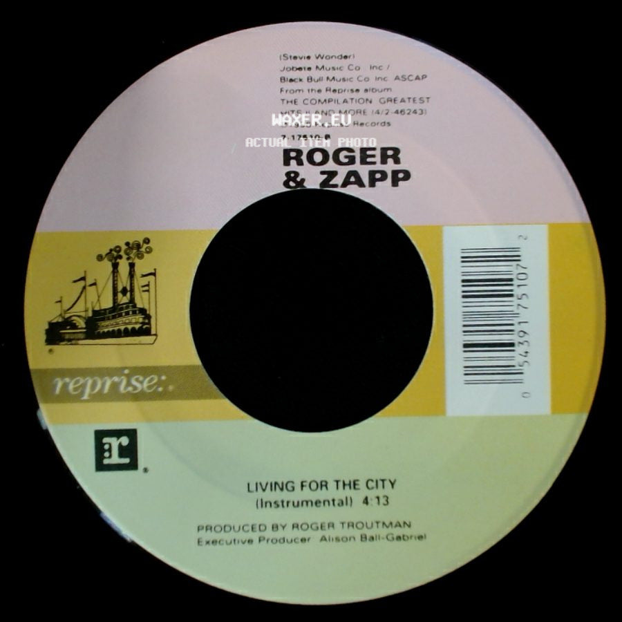 Roger & Zapp - Living For The City (Instrumental) / Living For The City side A