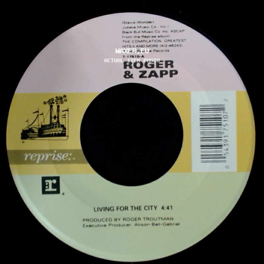 Roger & Zapp - Living For The City (Instrumental) / Living For The City side B
