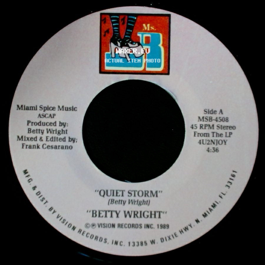 Betty Wright - Quiet Storm / We Down side A