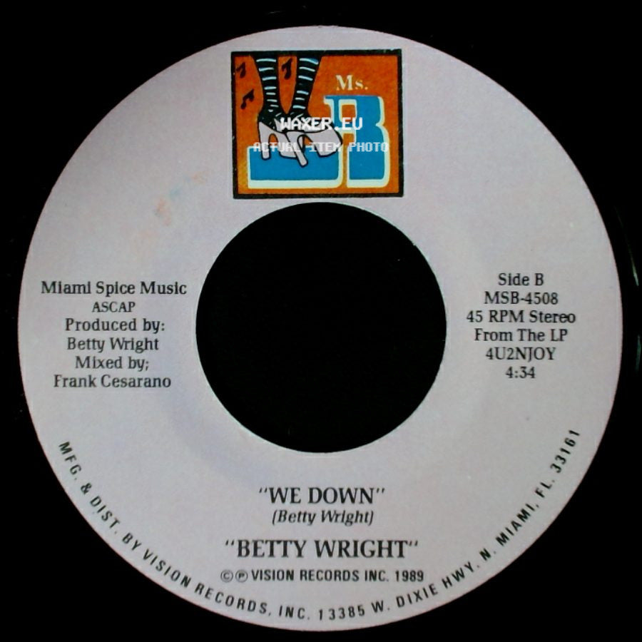 Betty Wright - Quiet Storm / We Down side B