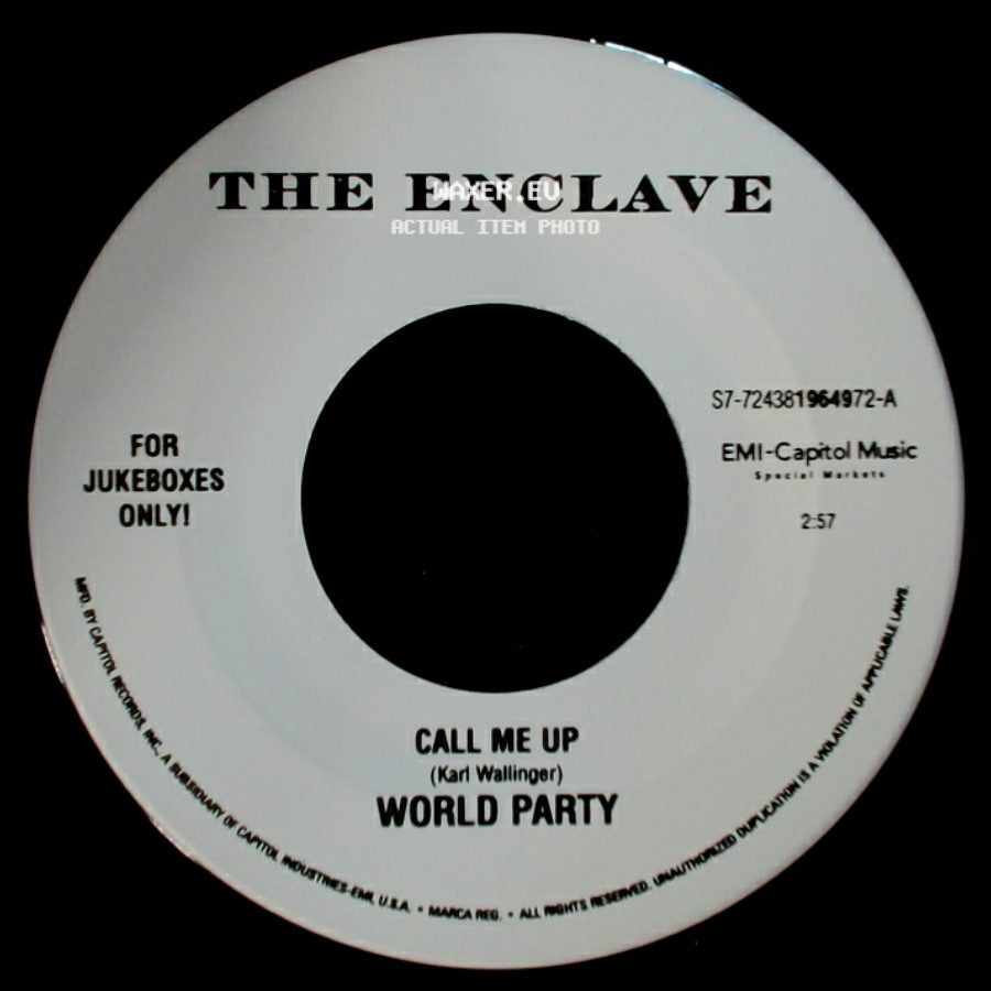 World Party - Call Me Up / Vanity Fair side A