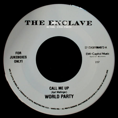 World Party - Call Me Up / Vanity Fair side A