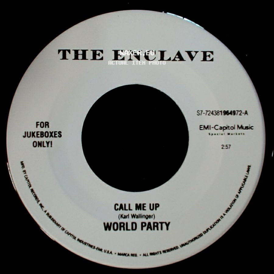 World Party - Call Me Up / Vanity Fair side A