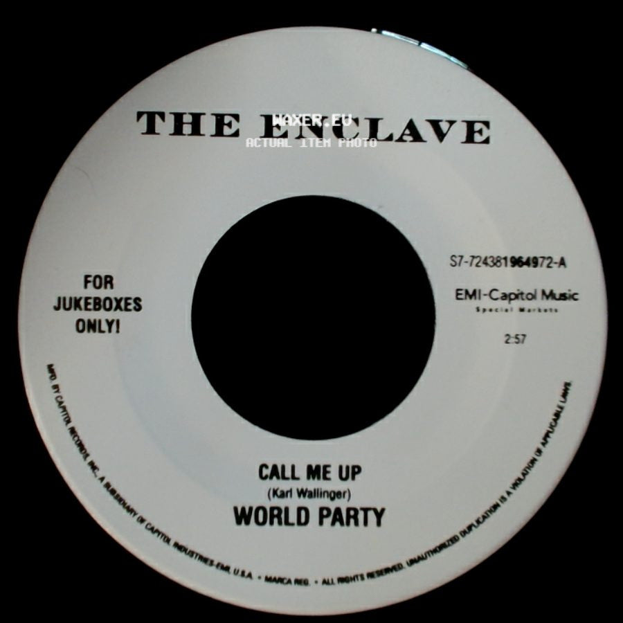 World Party - Call Me Up / Vanity Fair side A