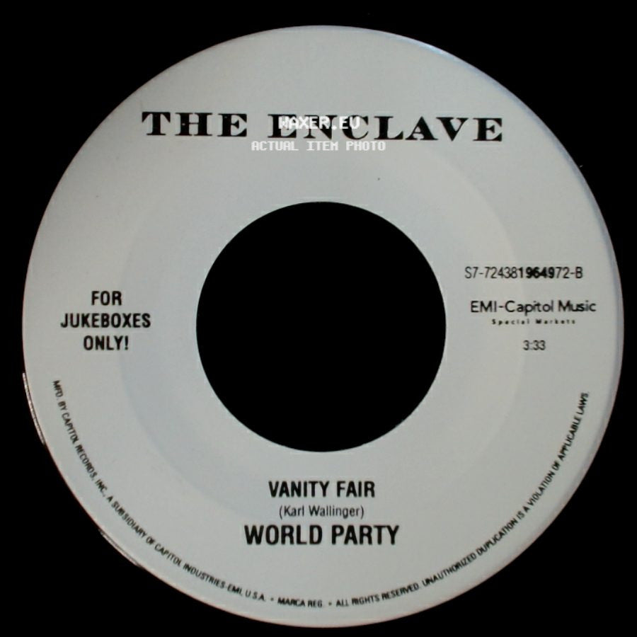 World Party - Vanity Fair / Call Me Up side A