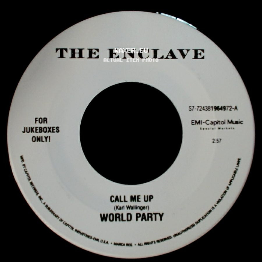 World Party - Call Me Up / Vanity Fair side A