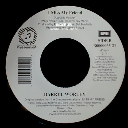 Darryl Worley - Have You Forgotten? / I Miss My Friend (Acoustic Version) side B