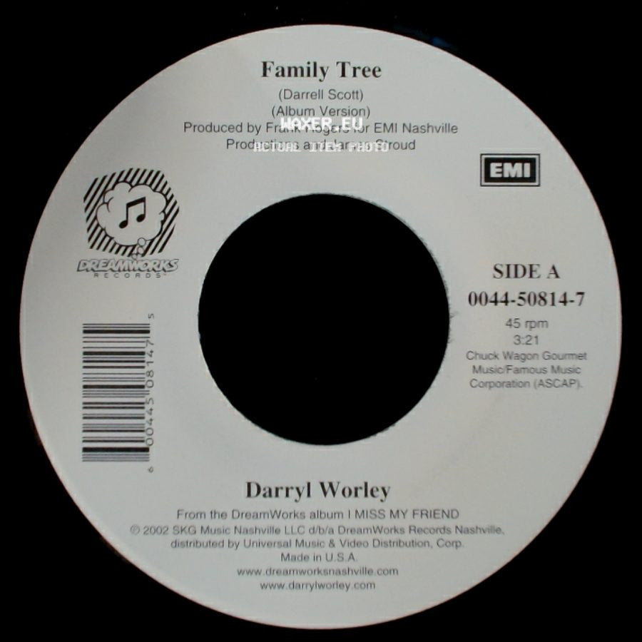 Darryl Worley - Family Tree / Back Where I Belong side A
