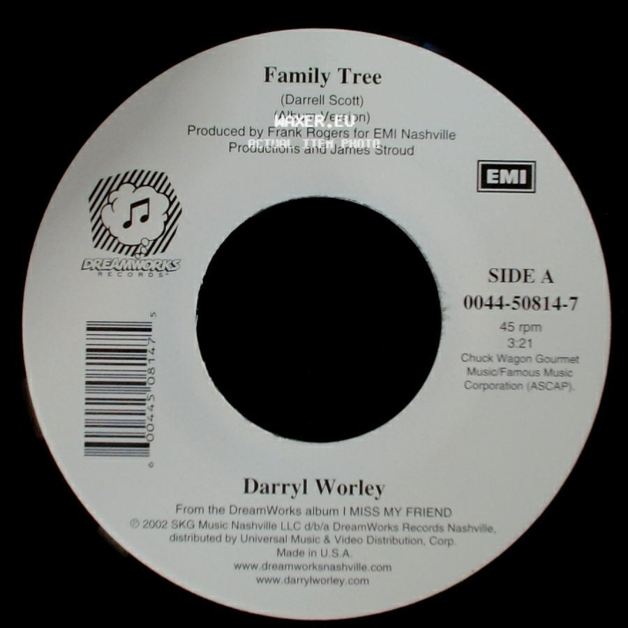 Darryl Worley - Family Tree / Back Where I Belong side A