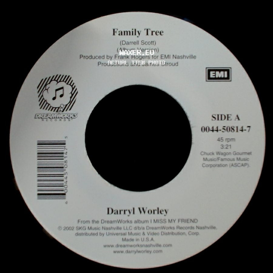 Darryl Worley - Family Tree / Back Where I Belong side A