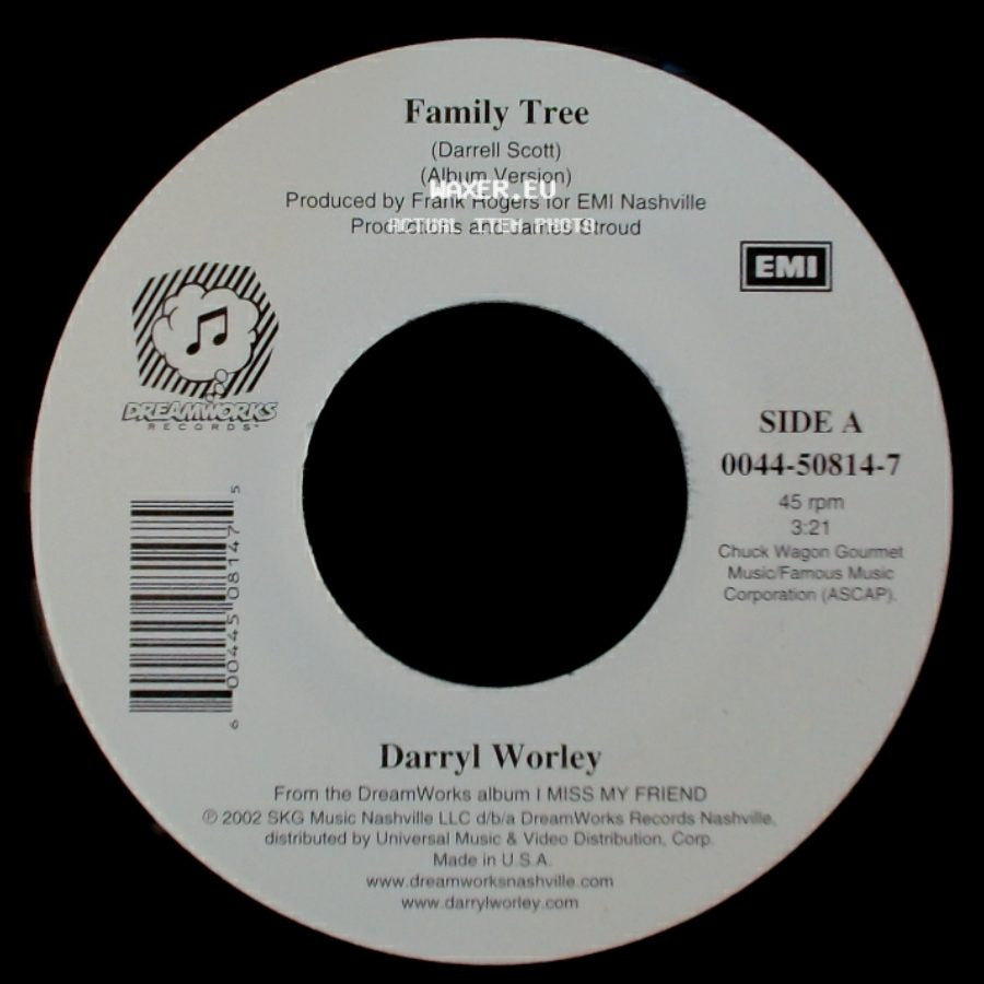 Darryl Worley - Family Tree / Back Where I Belong side A