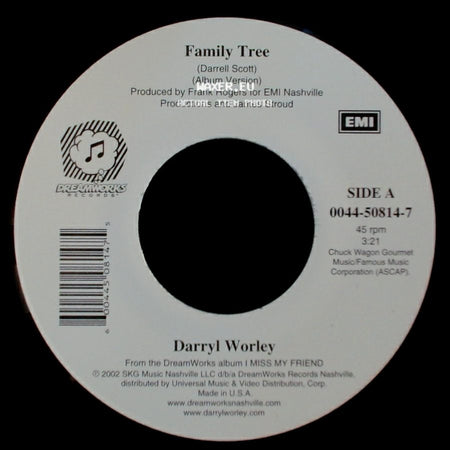 Darryl Worley - Family Tree / Back Where I Belong side A