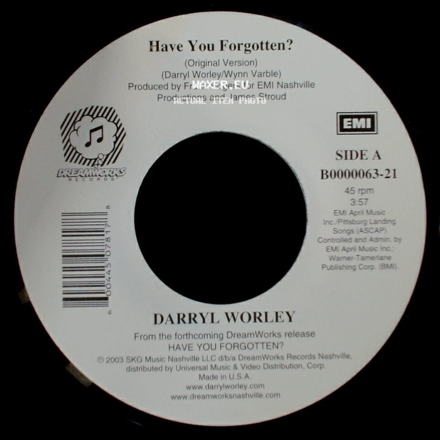 Darryl Worley - Have You Forgotten? / I Miss My Friend (Acoustic Version) side A