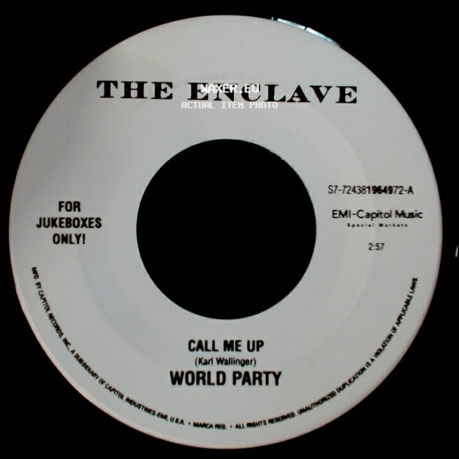 World Party - Call Me Up / Vanity Fair side A