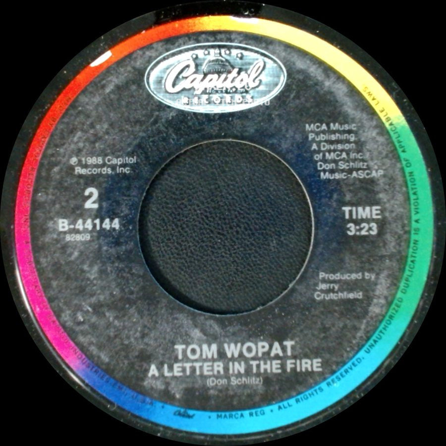 Tom Wopat - A Letter In The Fire / Hey Little Sister side A