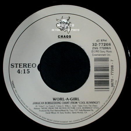 X-Amount / Worl-A-Girl - Worl-A-Girl / Jamaican Bobsledding Chant (From "Cool Runnings") side B
