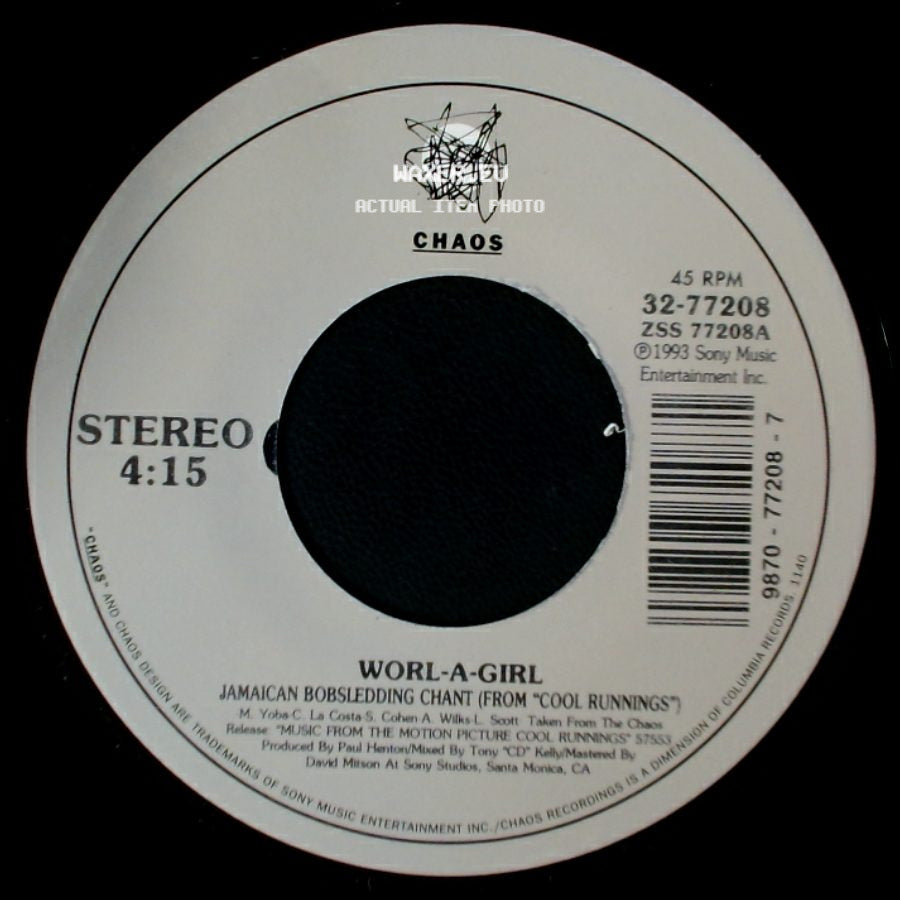 X-Amount / Worl-A-Girl - Worl-A-Girl / Jamaican Bobsledding Chant (From "Cool Runnings") side B