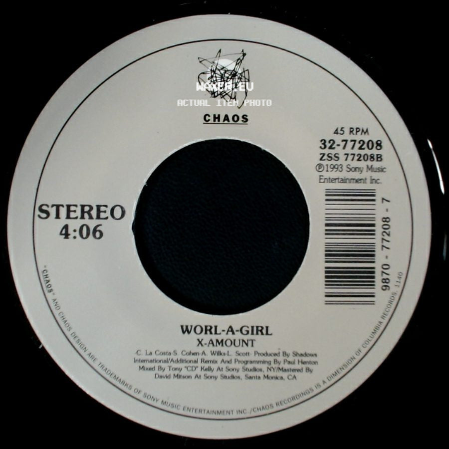 X-Amount / Worl-A-Girl - Worl-A-Girl / Jamaican Bobsledding Chant (From "Cool Runnings") side A