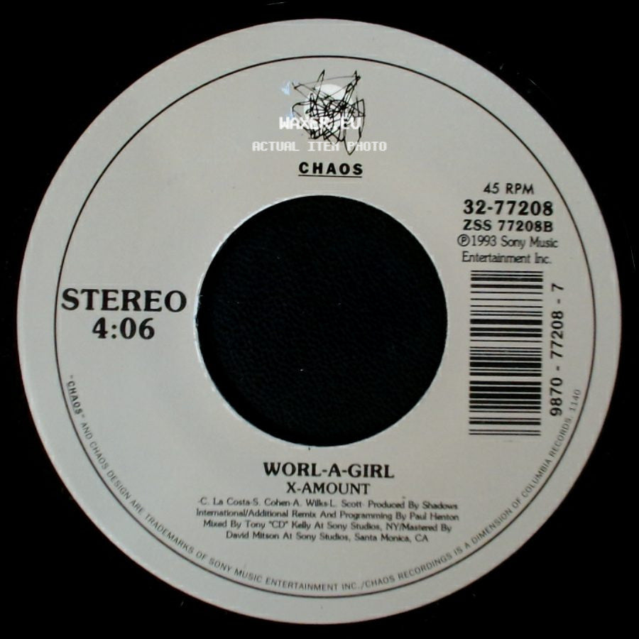 Worl-A-Girl - X-Amount / Jamaican Bobsledding Chant (From "Cool Runnings") side A
