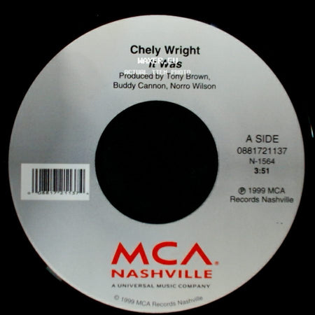 Chely Wright - It Was / Rubbin' It In side A