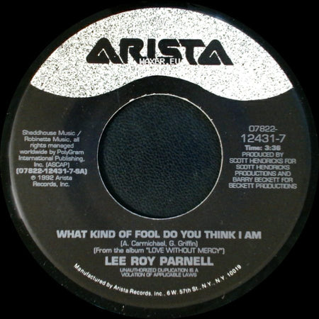 Lee Roy Parnell - Roller Coaster / What Kind Of Fool Do You Think I Am side B
