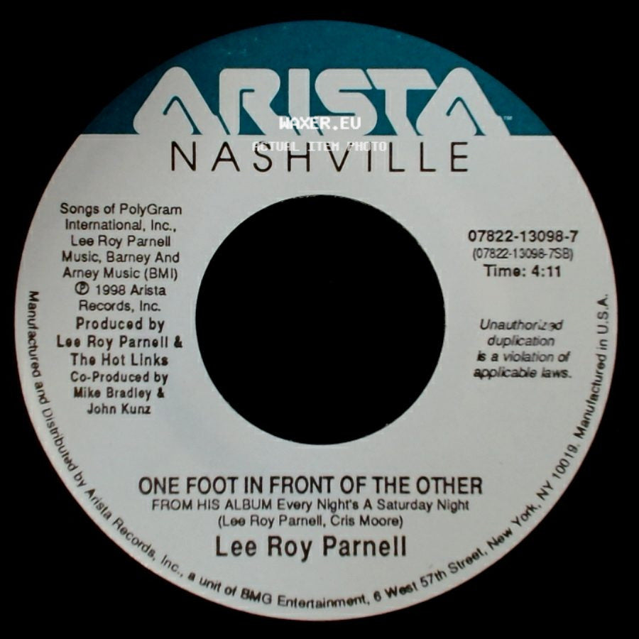 Lee Roy Parnell - All That Matters Anymore / One Foot In Front Of The Other side B