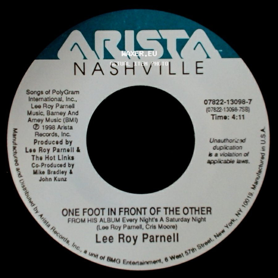 Lee Roy Parnell - All That Matters Anymore / One Foot In Front Of The Other side B
