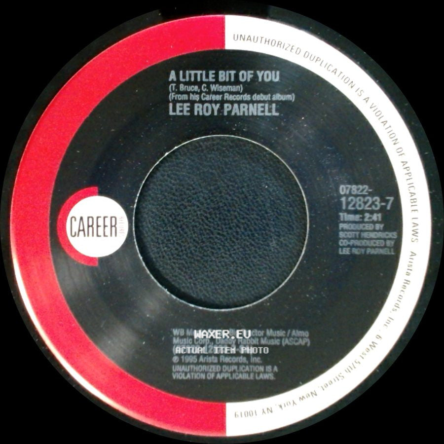 Lee Roy Parnell - A Little Bit Of You / Givin' Water To A Drowning Man side A