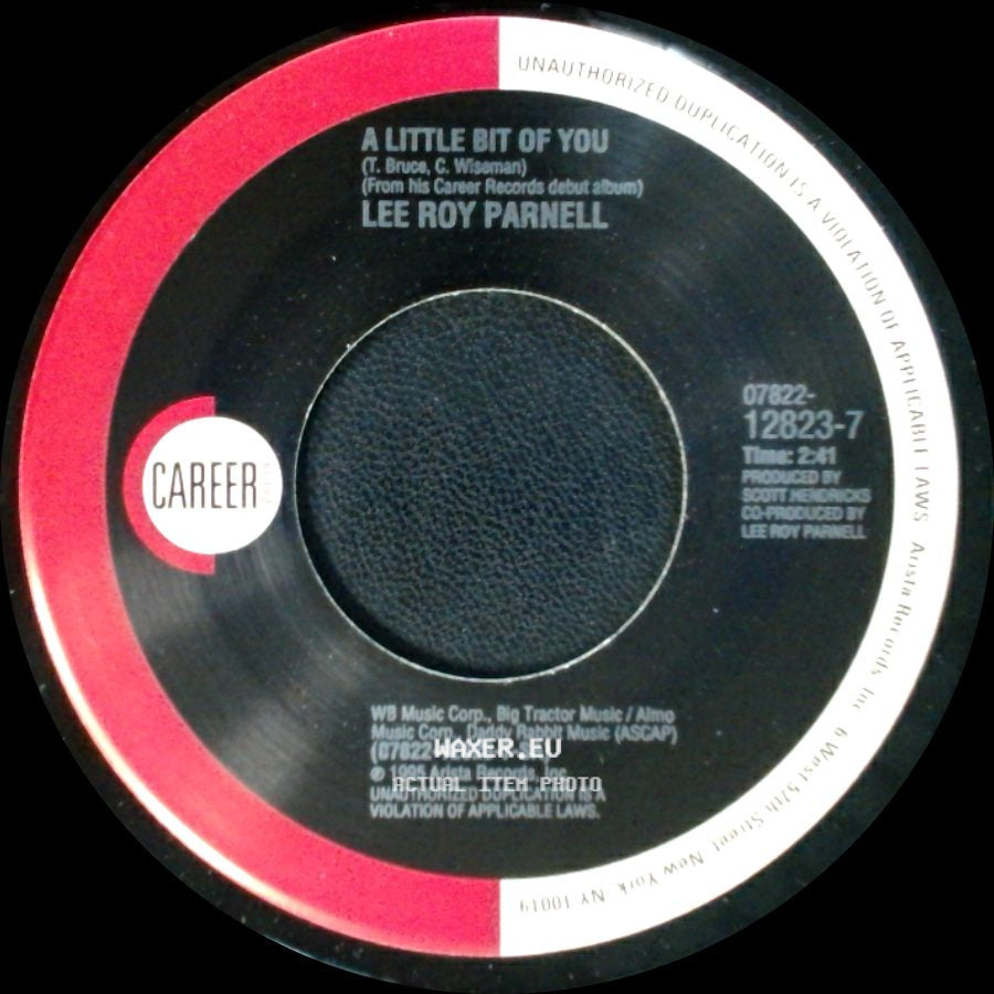 Lee Roy Parnell - Givin' Water To A Drowning Man / A Little Bit Of You side B